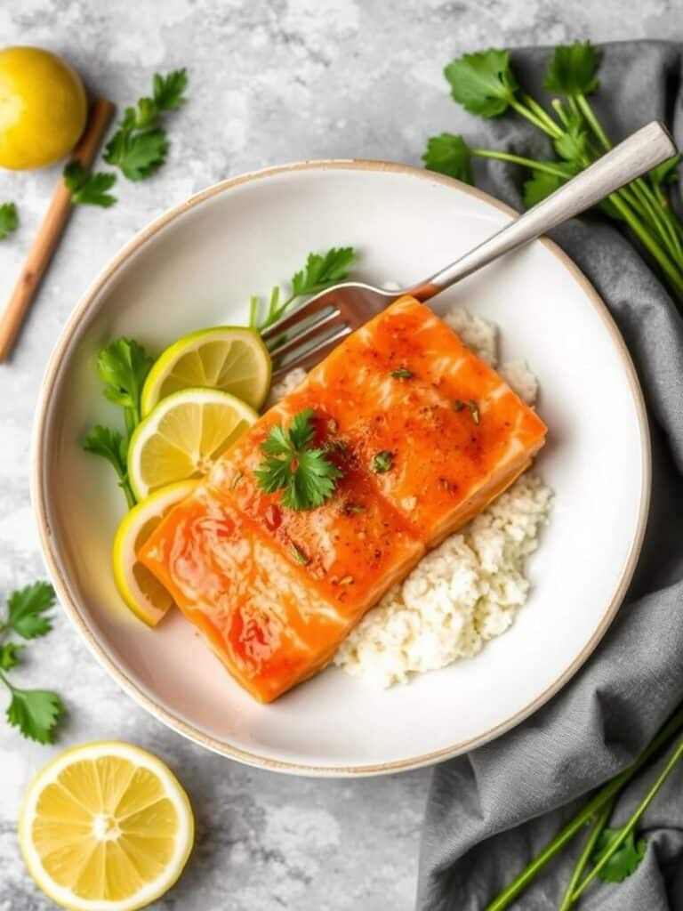 HONEY GLAZED SALMON BOWL – Healthy & Nutritious