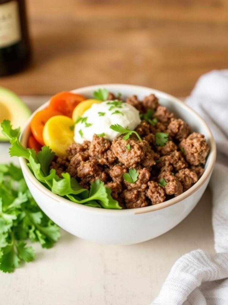 GROUND BEEF HONEY BOWL – Healthy High Protein