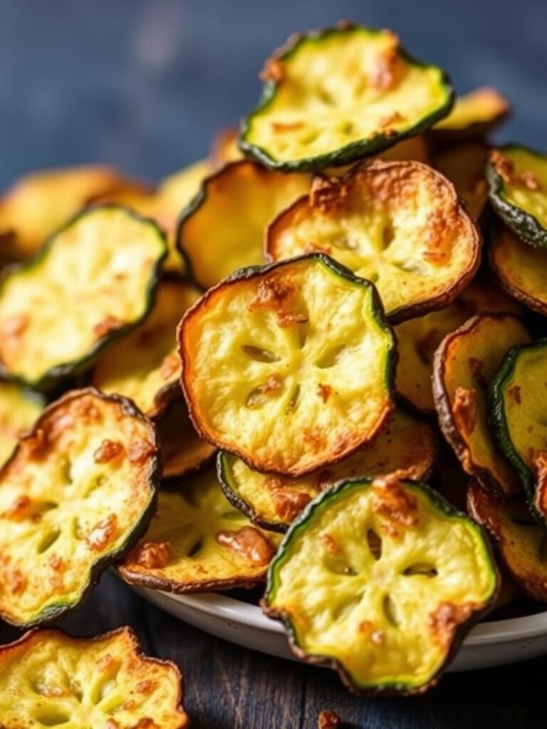 CRUNCHY ZUCCHINI CHIPS – Guilt-Free & Healthy