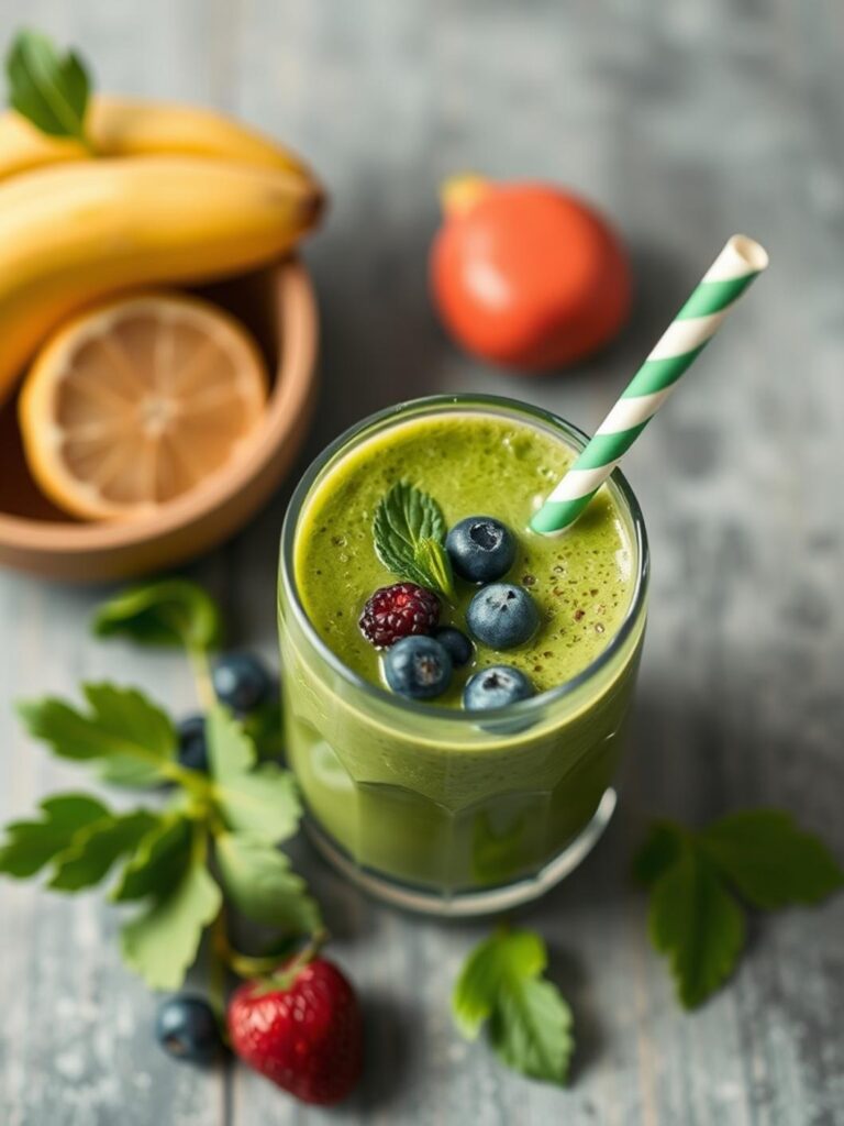 Healthy Green Smoothie For Family Mornings
