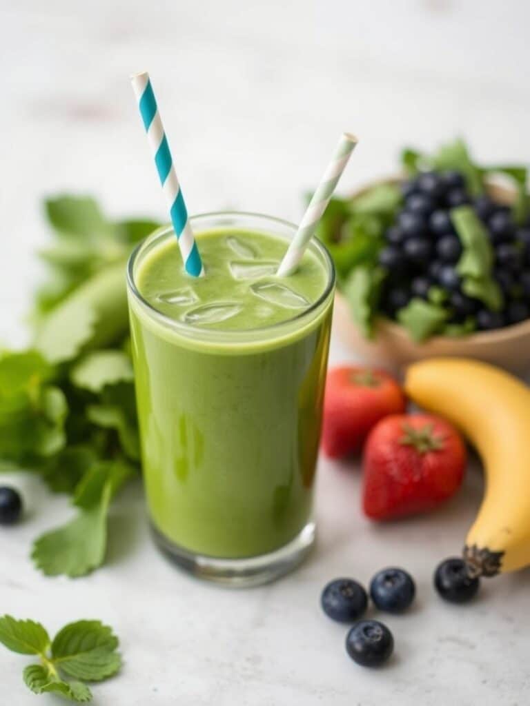 Healthy Green Smoothie For Family Mornings