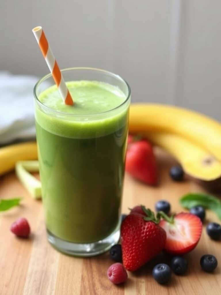 Healthy Green Smoothie For Family Mornings