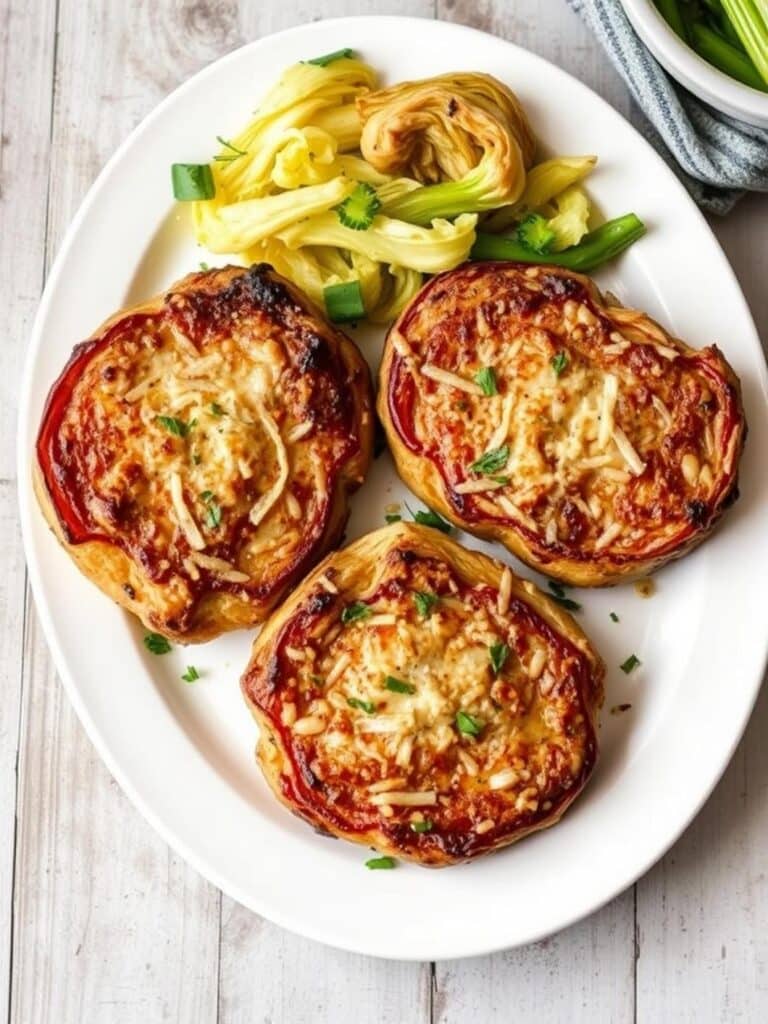 Garlic Parmesan Roasted Cabbage Steaks