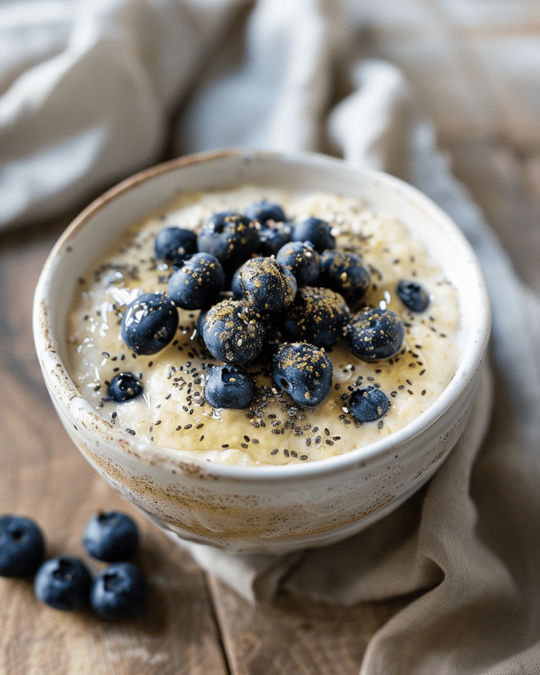 Low FODMAP oatmeal recipes with fresh blueberries in a white ceramic bowl Monash-verified IBS-safe breakfast