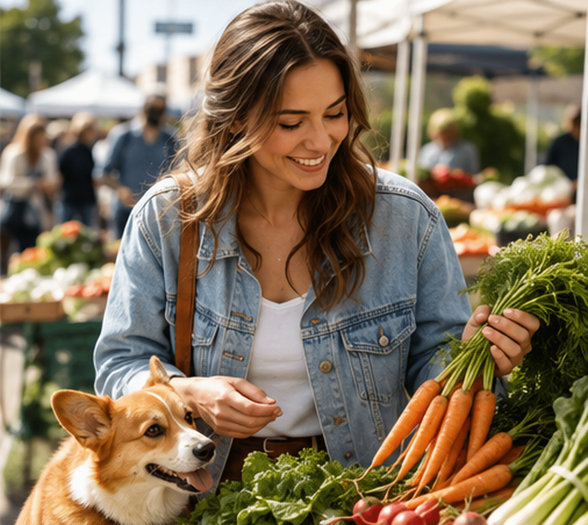 03 emma carter at farmers market with poppy