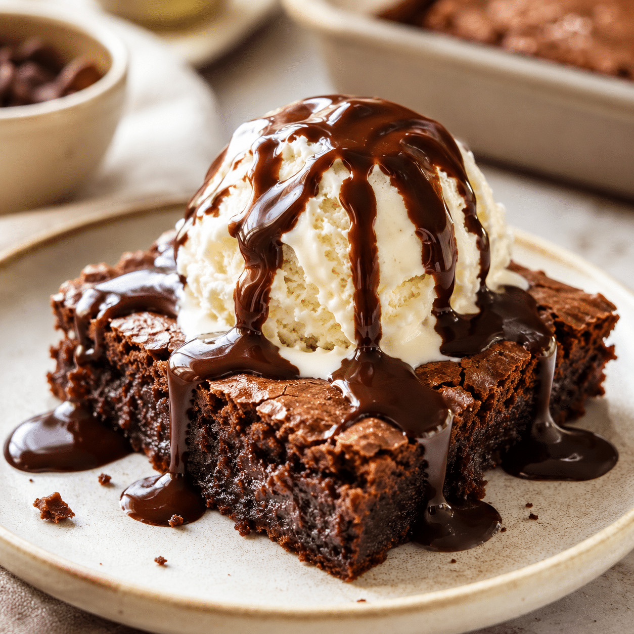 13 easy dessert recipes brownie ice cream