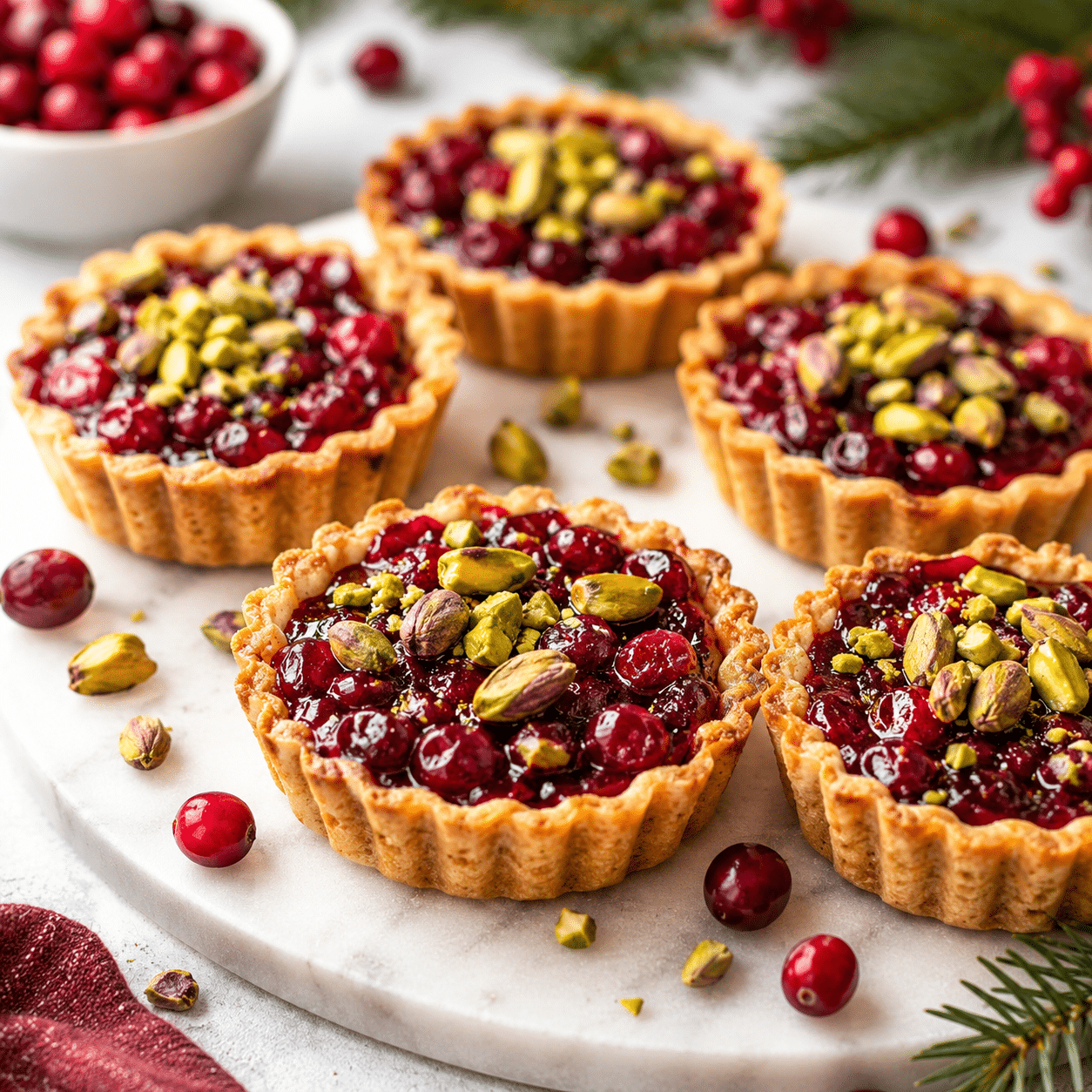 14 holiday recipes cranberry pistachio tartlets