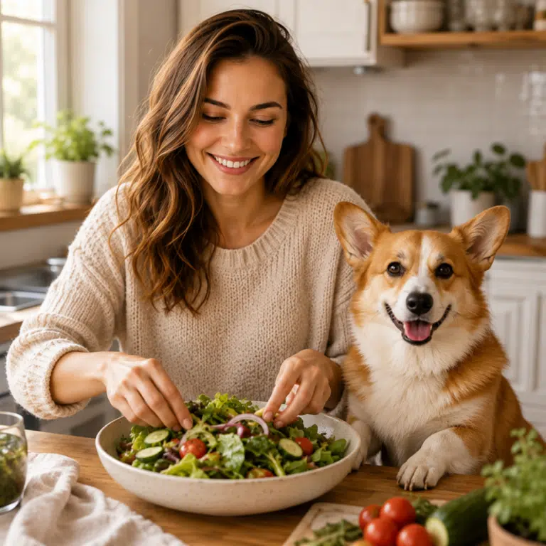 15 emma carter preparing salad with poppy