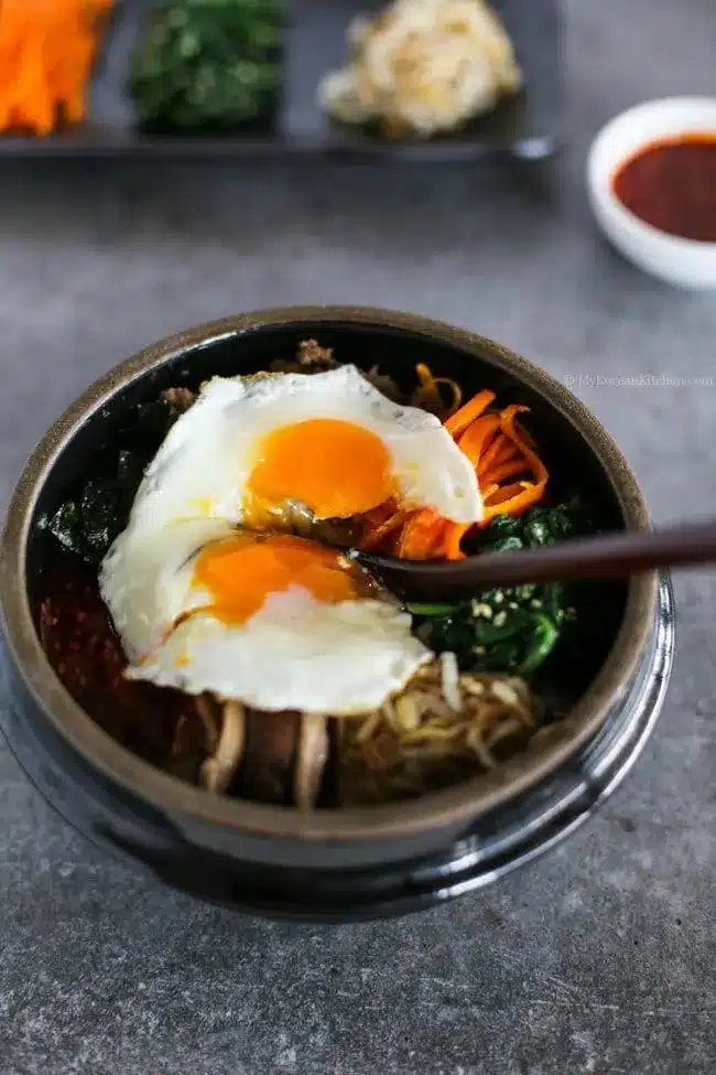 Bibimbap - Korean Mixed Rice with Meat and Assorted Vegetables 13 bibimbap korean mixed rice with meat and assorted vegetables 8