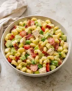 featured chicken club pasta salad