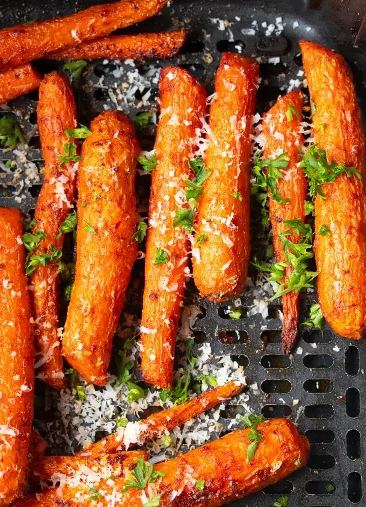 Roasted Air Fryer Carrots (Sweet or Savory) 3 air fryer carrots sweet or savory 7 1