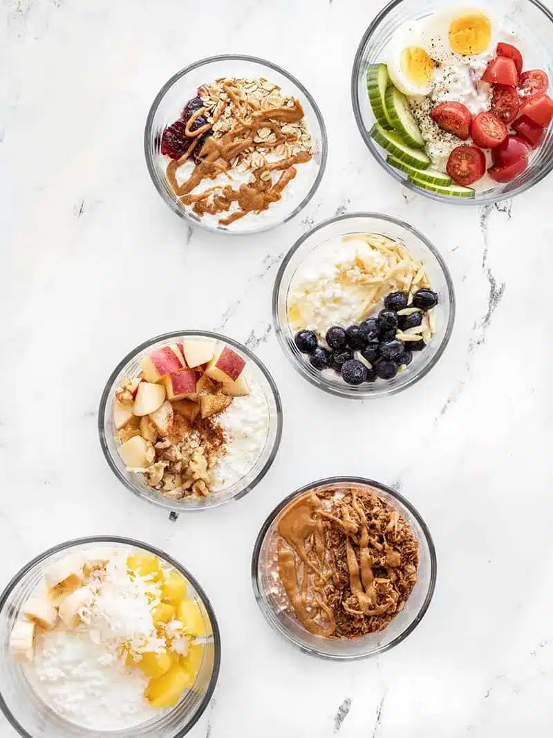 Cottage Cheese Breakfast Bowls 6 Ways 2 cottage cheese breakfast bowls 6 ways 1 1