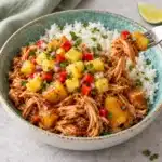 Slow Cooker Pulled Chicken with Pineapple