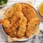 Classic chicken tenders on a plate