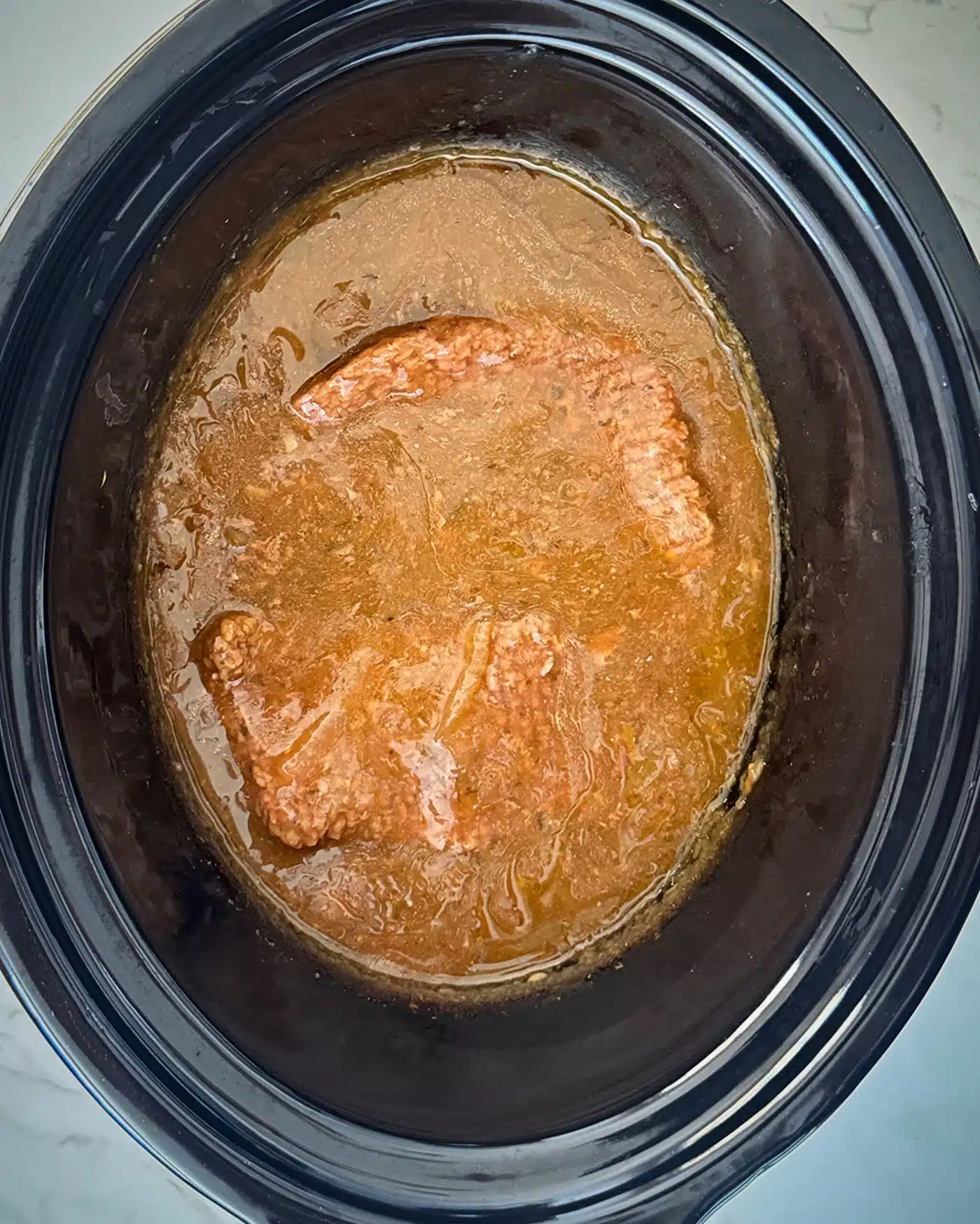 slow cooker cube steak and gravy 4